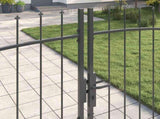 Double Gate with Lock Woerden Grey 299.5 x 224.5 cm Steel 42008848