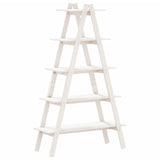 5-Tier Shelf A-shape 110x40x180.5 cm Solid Wood Pine 832332