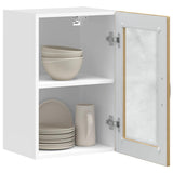 Kitchen Wall Cabinet with Glass Door Porto Artisan Oak 854016