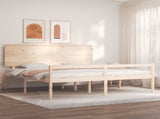 Senior Bed without Mattress Super King Size Solid Wood 3195496