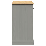 Sideboard with Drawers VIGO 113x40x75 cm Grey Solid Wood Pine 353192