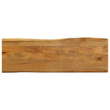 Table Top 110x40x2.5 cm Live Edge Solid Wood Mango 370757