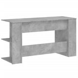 Desk Concrete Grey 140x50x75 cm Engineered Wood 840551