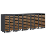 Wheelie Bin Storage for 5 Bins Anthracite 340 x 77.5 x 115.5 cm 3394771