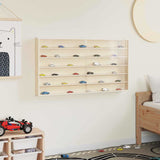 Wall Display Case with Shelf Beige 100 x 8.5 x 54 cm Plywood 42015630