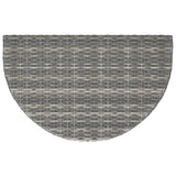 Garden Table Grey 80x50x75 cm Poly Rattan 316655