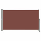 48346 Patio Retractable Side Awning 140 x 300 cm Brown