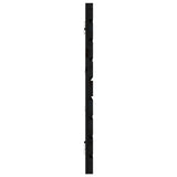 Wall Headboard Black 166x3x63 cm Solid Wood Pine 824752