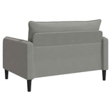 XXL Armchair Dark Grey Velvet 42043560