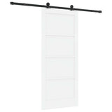Sliding Door ORKDAL White 86 x 198.5 cm Solid Pine Wood 3333483