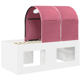 Bed with Tunnel 3 pcs Artisian Oak and Pink Engineered Wood 3423512