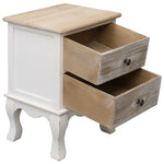 ZNTS Bedside Cabinet 35x30x50 cm Paulownia Wood 284064