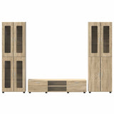 TV Cabinet Set FLORIN 3 pcs Sonoma Oak Engineered Wood 3398006