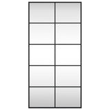 Wall Mirror Black 50x100 cm Rectangle Iron 358649