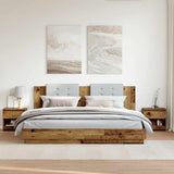 Bedside Cabinets 2 pcs Old Wood 40x30x39 cm Engineered Wood 856407