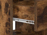 Bedside Table Smoked Oak 40.5 x 40 x 48 cm Engineered Wood 891064