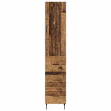 Highboard Old Wood 34.5 x 34 x 180 cm Engineered Wood 3415689