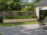 Raised Garden Bed Ivory 480 x 40 x 55 cm cold-rolled steel 8006293