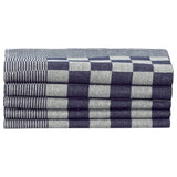 ZNTS 20 Piece Towel Set Blue and White Cotton 136289