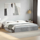 Bed Frame with Drawers without Mattress Concrete Grey 180x200 cm Super King 3280639