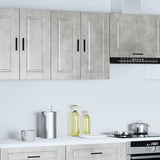 Kitchen Wall Cabinet Porto Concrete Grey Engineered Wood 854061