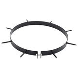 Lawn Aerator Clamp with Spikes 5 pcs Black 320 mm Iron 42032340