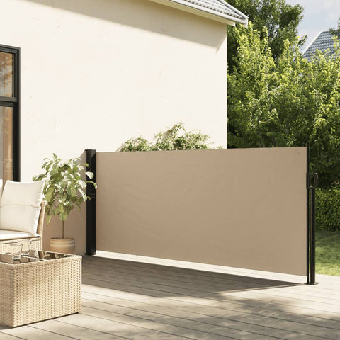 ZNTS Retractable Side Awning Beige 140x300 cm 4004300