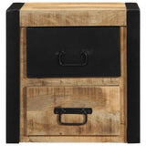 Bedside Cabinet 40x35x40 cm Solid Rough Wood Mango 4015953
