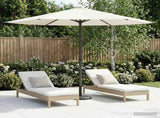 Garden Parasol 230 x 230 cm Polyester Rectangular Cream 42036177