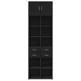 Storage Cabinet Black 70x42.5x225 cm Engineered Wood 3281337