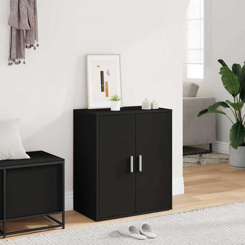 Shoe Cabinet Black 60x35x70 cm Engineered Wood 808919