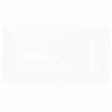 Luxury Ceramic Basin Rectangular Sink White 71 x 39 cm 140691