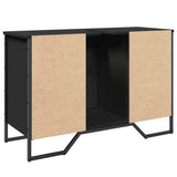 Bathroom Sink Cabinet Black 91x35x60 cm Engineered Wood 848664