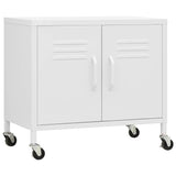 336269 Storage Cabinet White 60x35x56 cm Steel