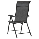Folding Garden Chairs 4 pcs Grey Poly Rattan 3270610