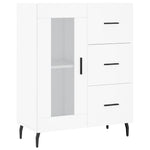 Highboard White 69.5x34x180 cm Engineered Wood 3199953