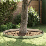 Lawn Edging 4 pcs 450 x 20 cm Galvanised Steel Silver 868031