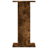Speaker Stands 2 pcs Smoked Oak 30x30x60 cm Engineered Wood 852658