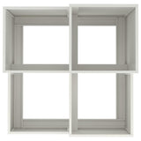 Garden Planter White 80 x 80 x 60 cm Steel 865856