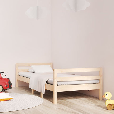 ZNTS Bed Frame without Mattress 80x200 cm Solid Wood Pine 821629