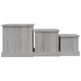 Coffee Tables 3 pcs Grey Sonoma Engineered Wood 816494