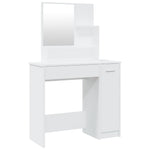 Dressing Table with Mirror White 86.5x35x136 cm 802957