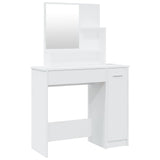 Dressing Table with Mirror White 86.5x35x136 cm 802957