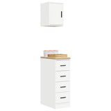 Garage Cabinets 2 pcs White Engineered Wood 3328314