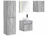 Bathroom Cabinet Set 5 pcs Grey Sonoma 43 x 11.5 x 60.5 cm 3407356