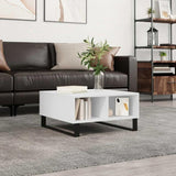 Coffee Table White 60x60x30 cm Engineered Wood 827044