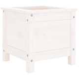 Garden Planter White 40x40x39 cm Solid Wood Pine 825248
