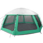 ZNTS Pool Tent with Removable Fly & Mesh Walls Sea Green 612x612 cm 4100638