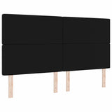 Velvet Headboard Argyle with Headboard Black 180 cm Velvet 3337772