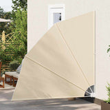 Balcony Privacy Screen 210 x 210 cm Polyester Beige 42000934